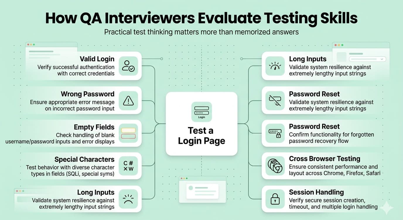 How QA interviewers evaluate testing skills 