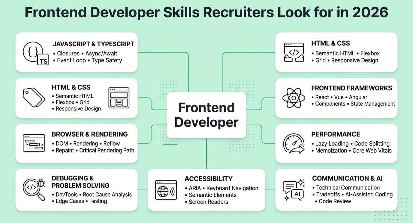 Top frontend developer skills recruiters look for in 2026