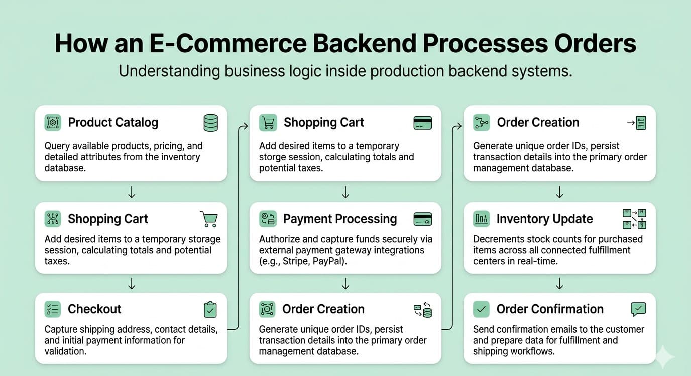 E- Commerce backend architecture 