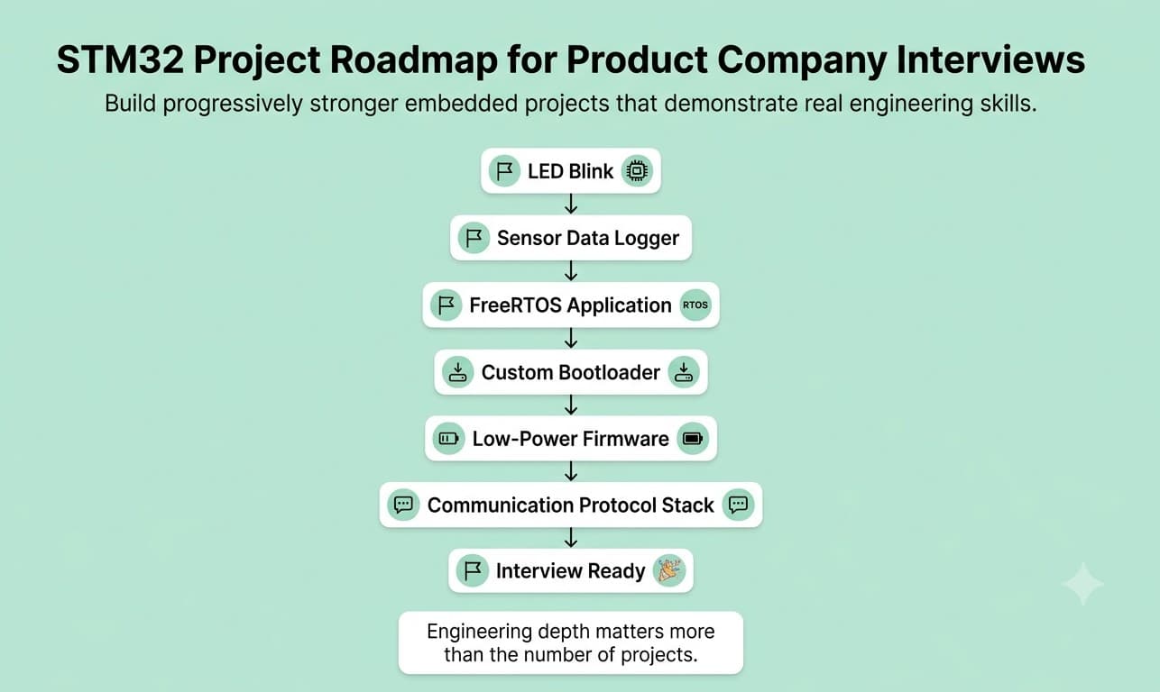 STM32 project roadmap for embedded software engineers