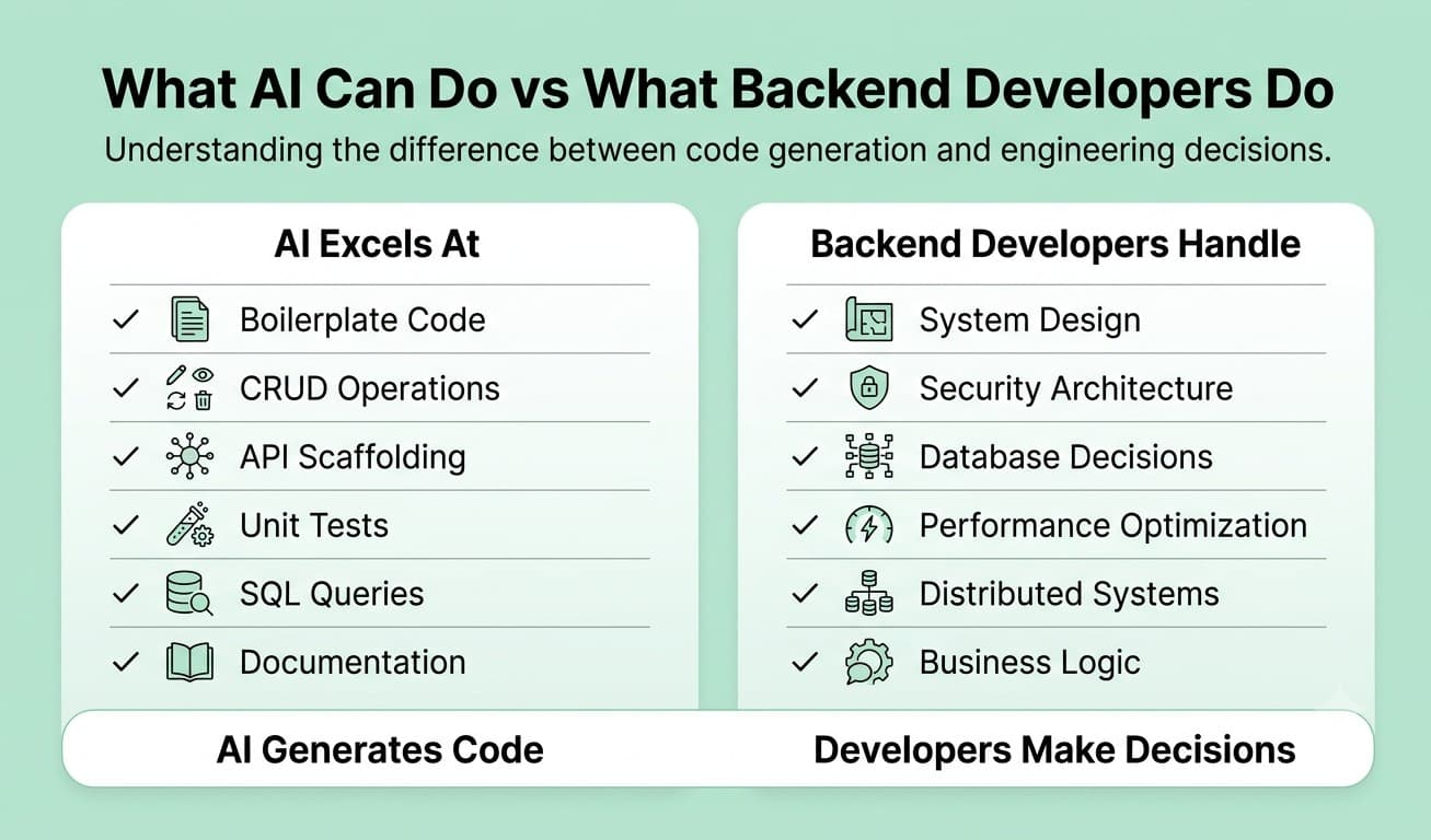 AI vs backend developers 