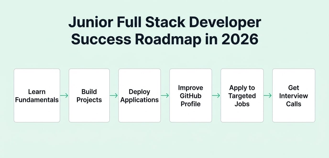Junior full stack developer roadmap in 2026 