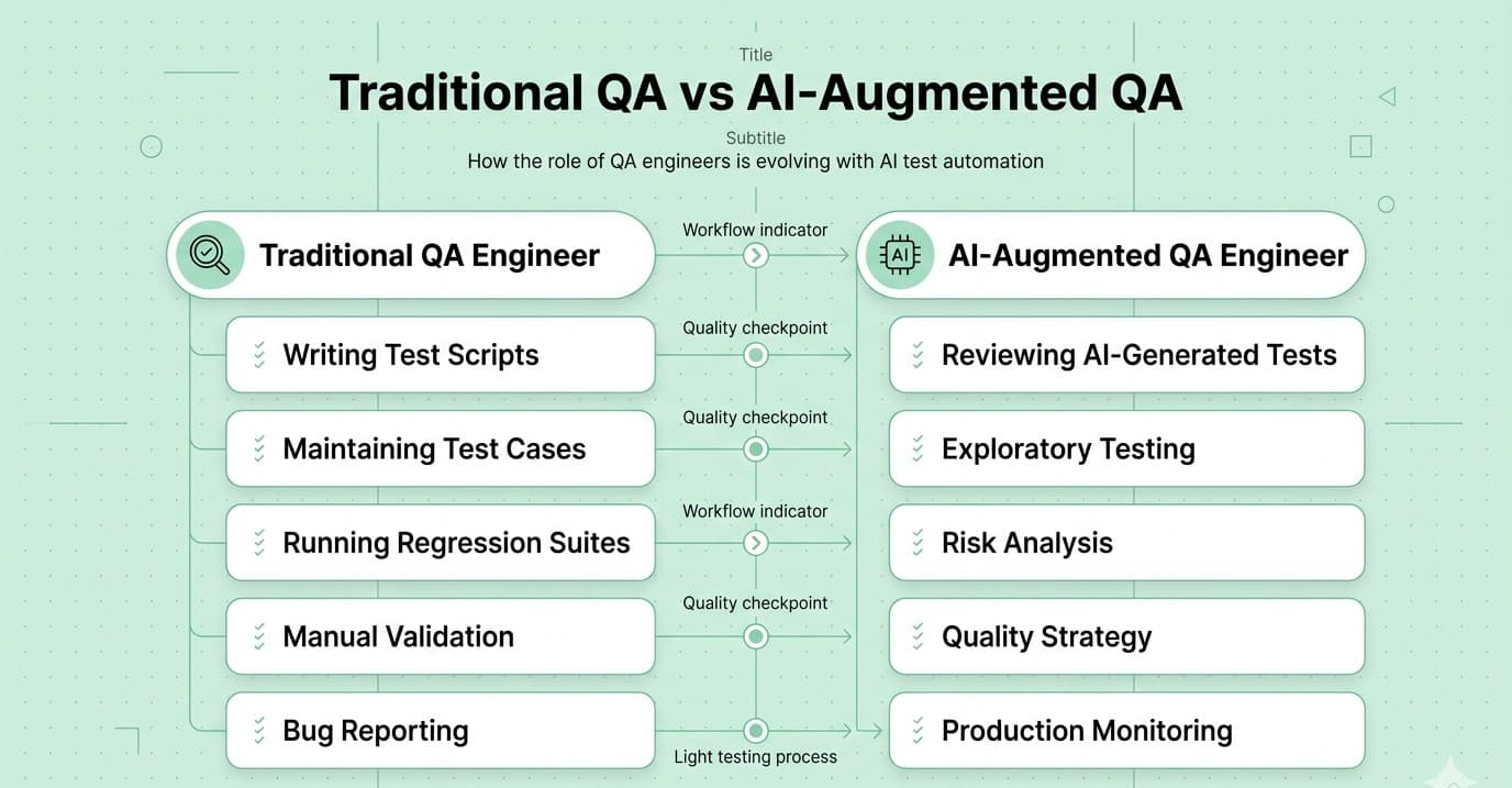 Traditional QA vs Ai assisted QA 