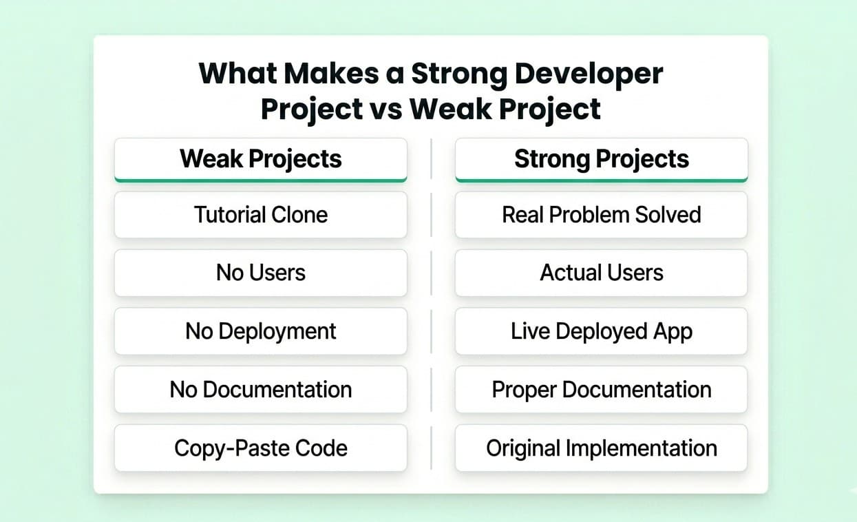 Difference between weak vs strong projects