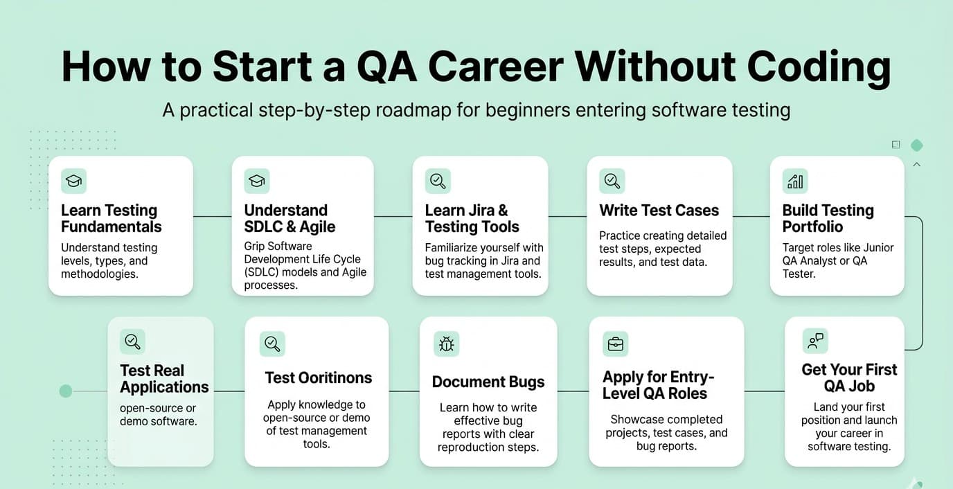 How to Start a QA Testing Career Without Coding