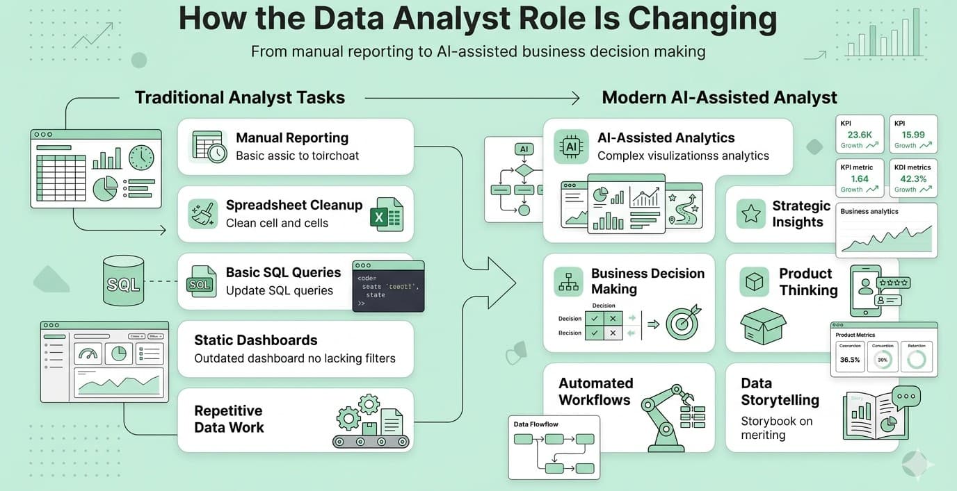 Traditional data analyst vs morden data analyst 