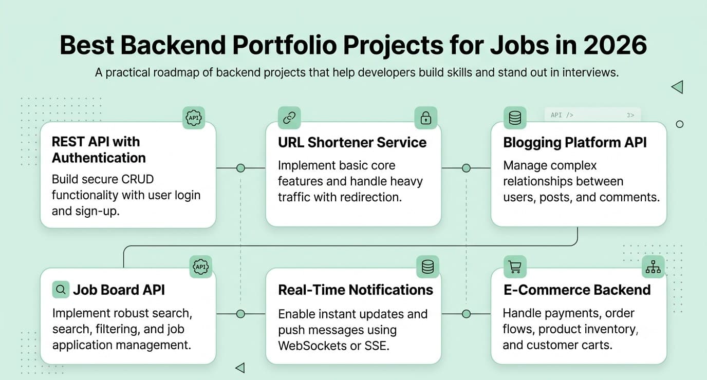 Backend portfolio project roadmap 