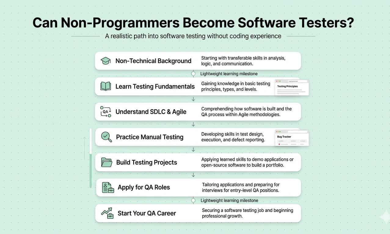 Can Non-Programmers Become Software Testers