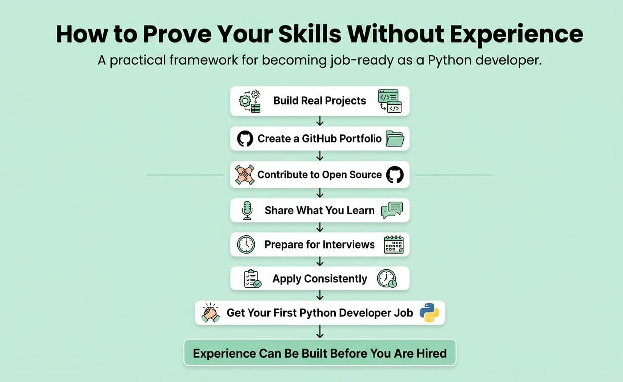 How to get a python developer job without experience 