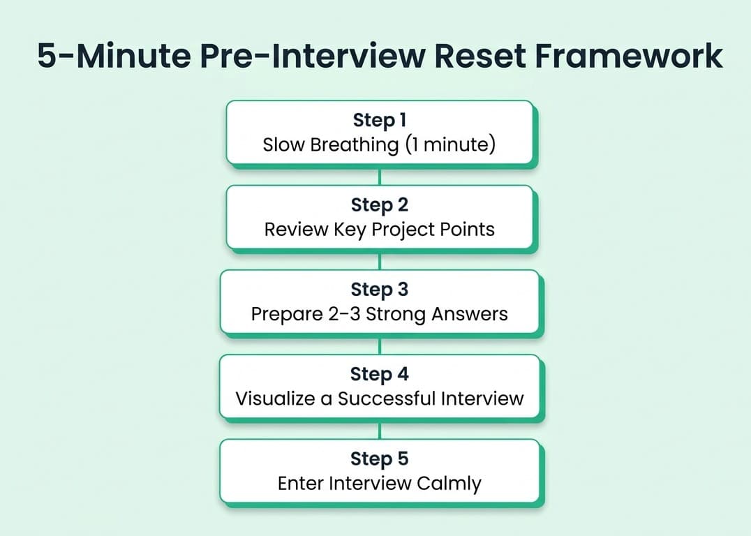 Pre interview reset framework 