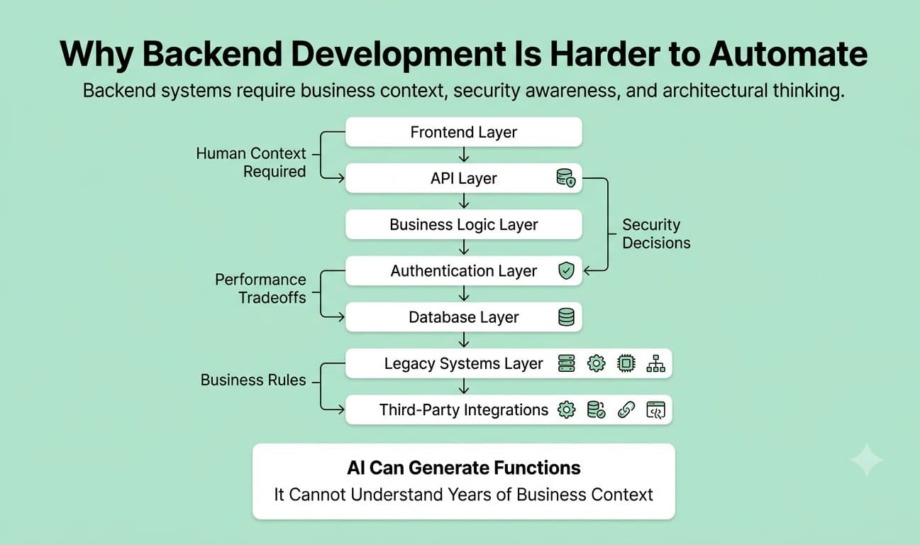 Why Backend Development Is More Resistant to Automation