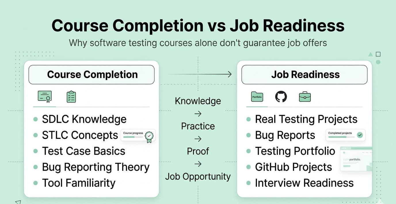 Course completion vs job readiness 