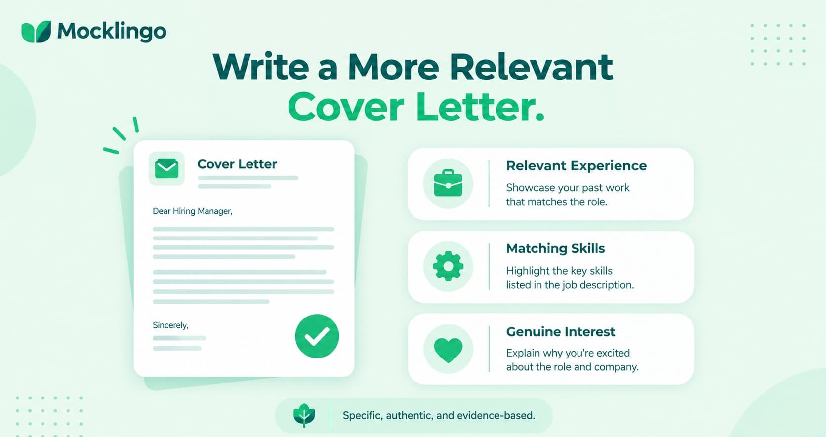 Using AI to create a tailored cover letter that highlights relevant experience and genuine interest.