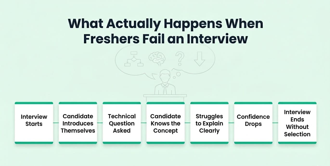 Fresher interview failure path