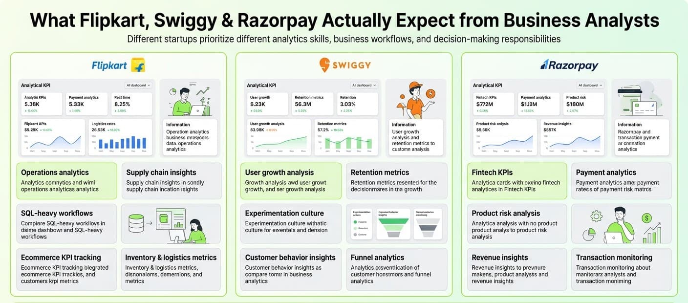 What these company expect from business analyst