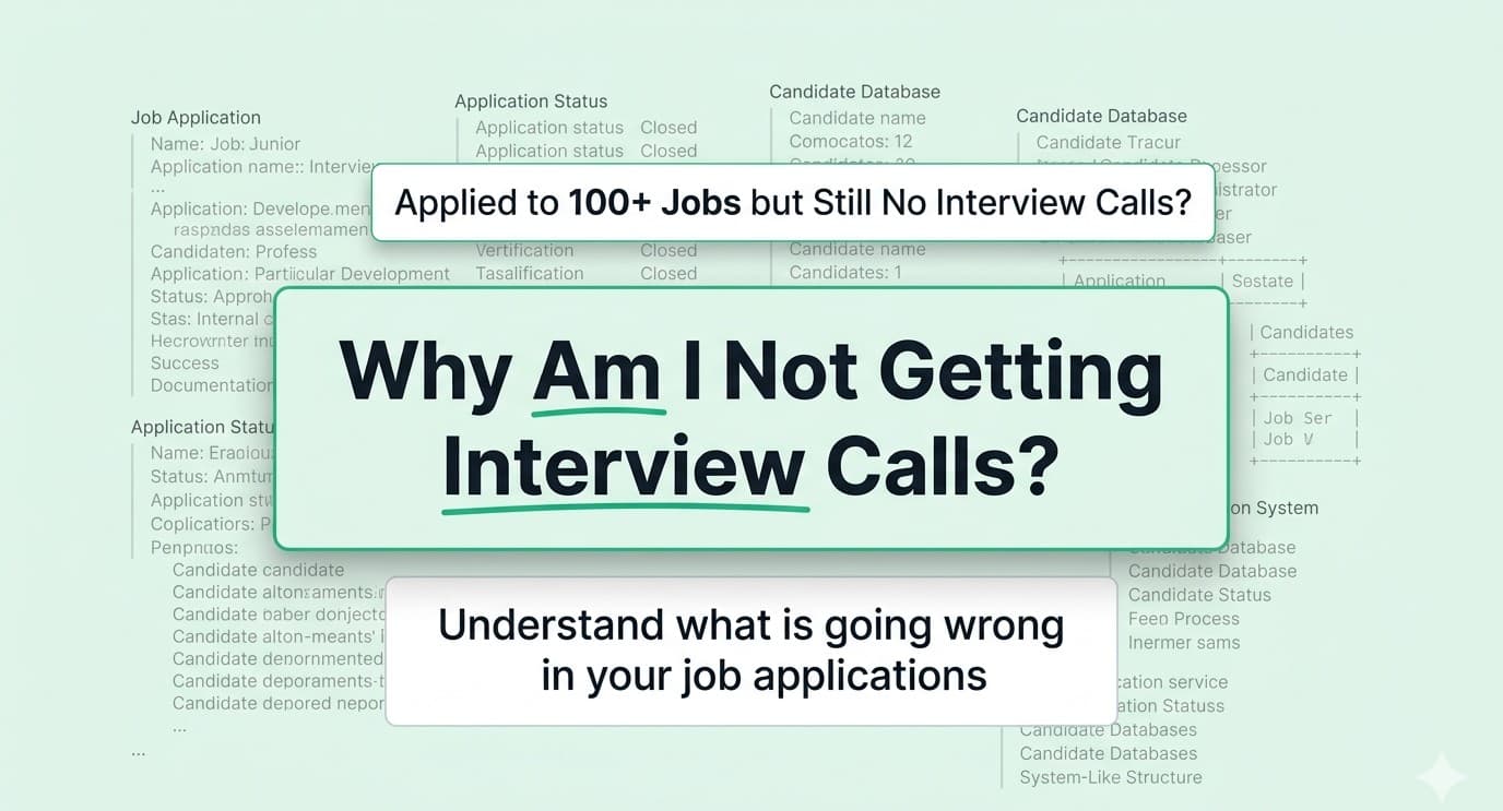 Why you are not getting interview calls for full stack developer