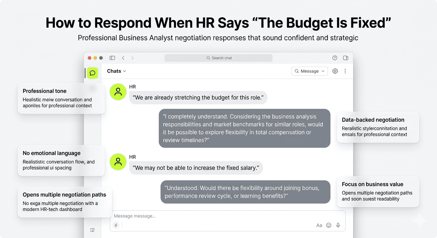Salary negotiation sample