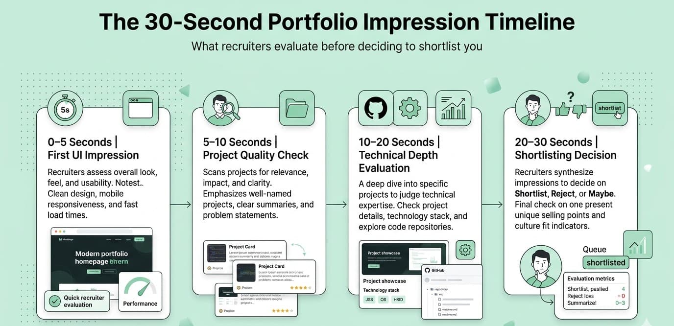 30 second portfolio filter recruiter use
