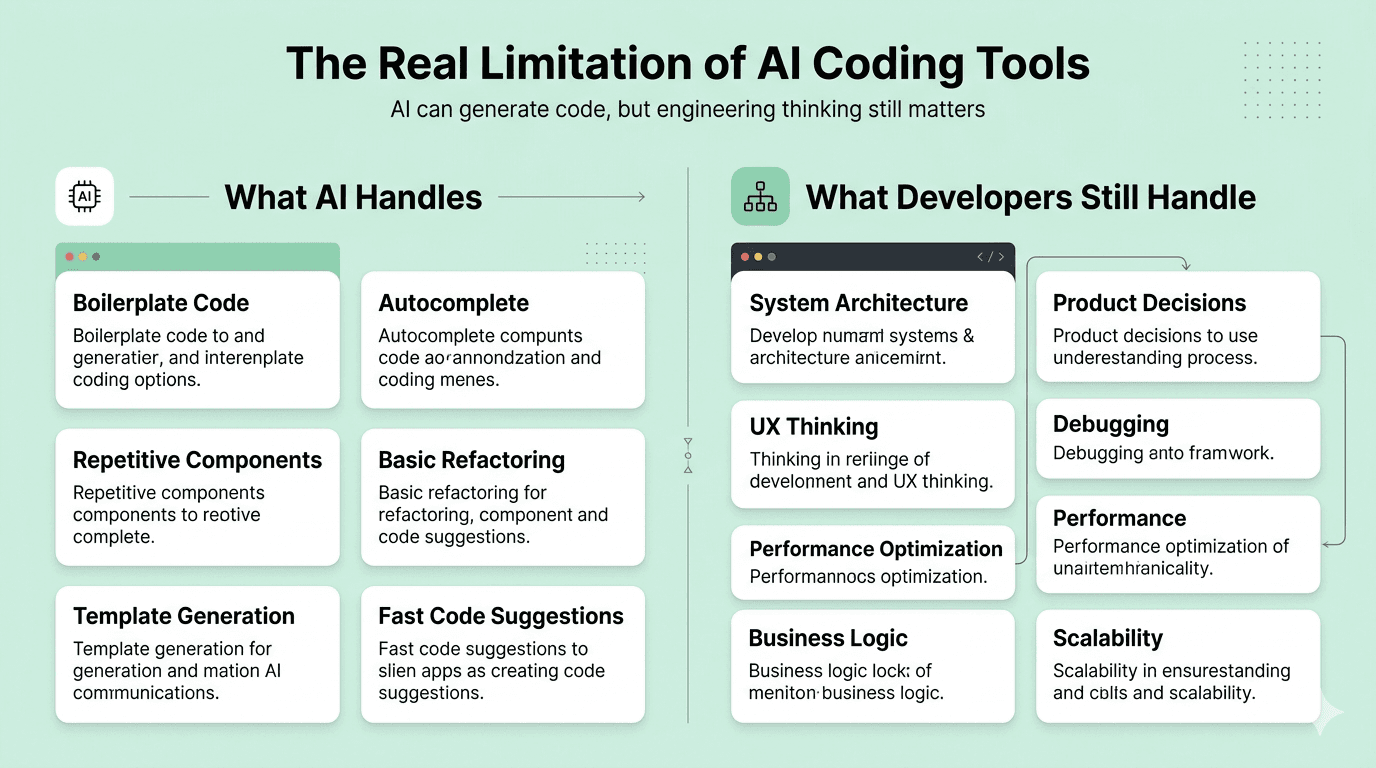 Limitations of AI coding tools