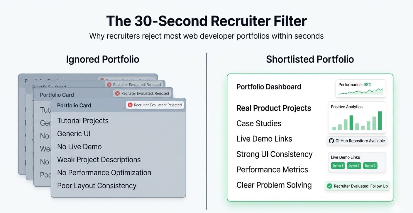 30 second recruiter filter for portfolio