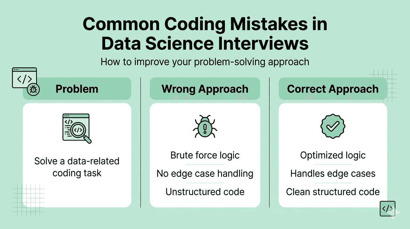 Data science coding mistakes