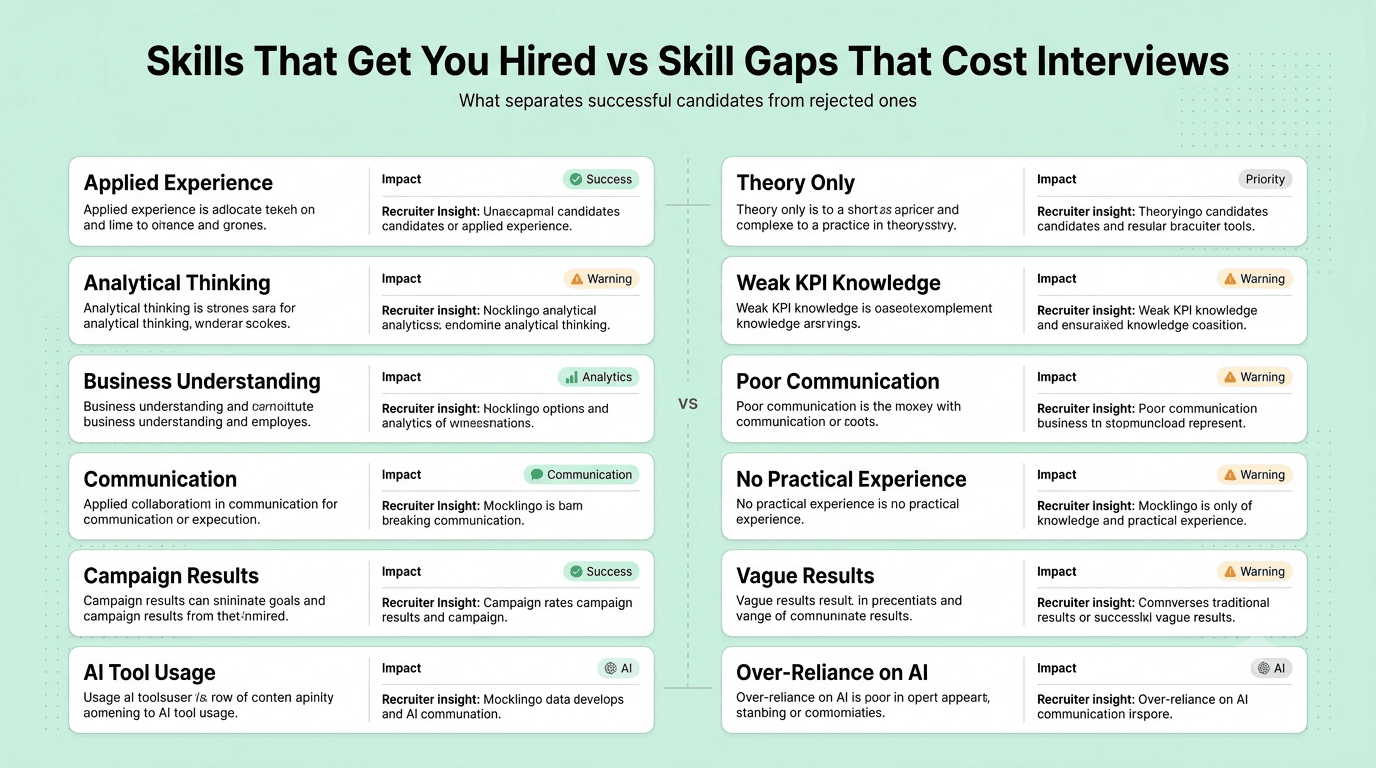 Common Skill Gaps That Cost Candidates Interviews