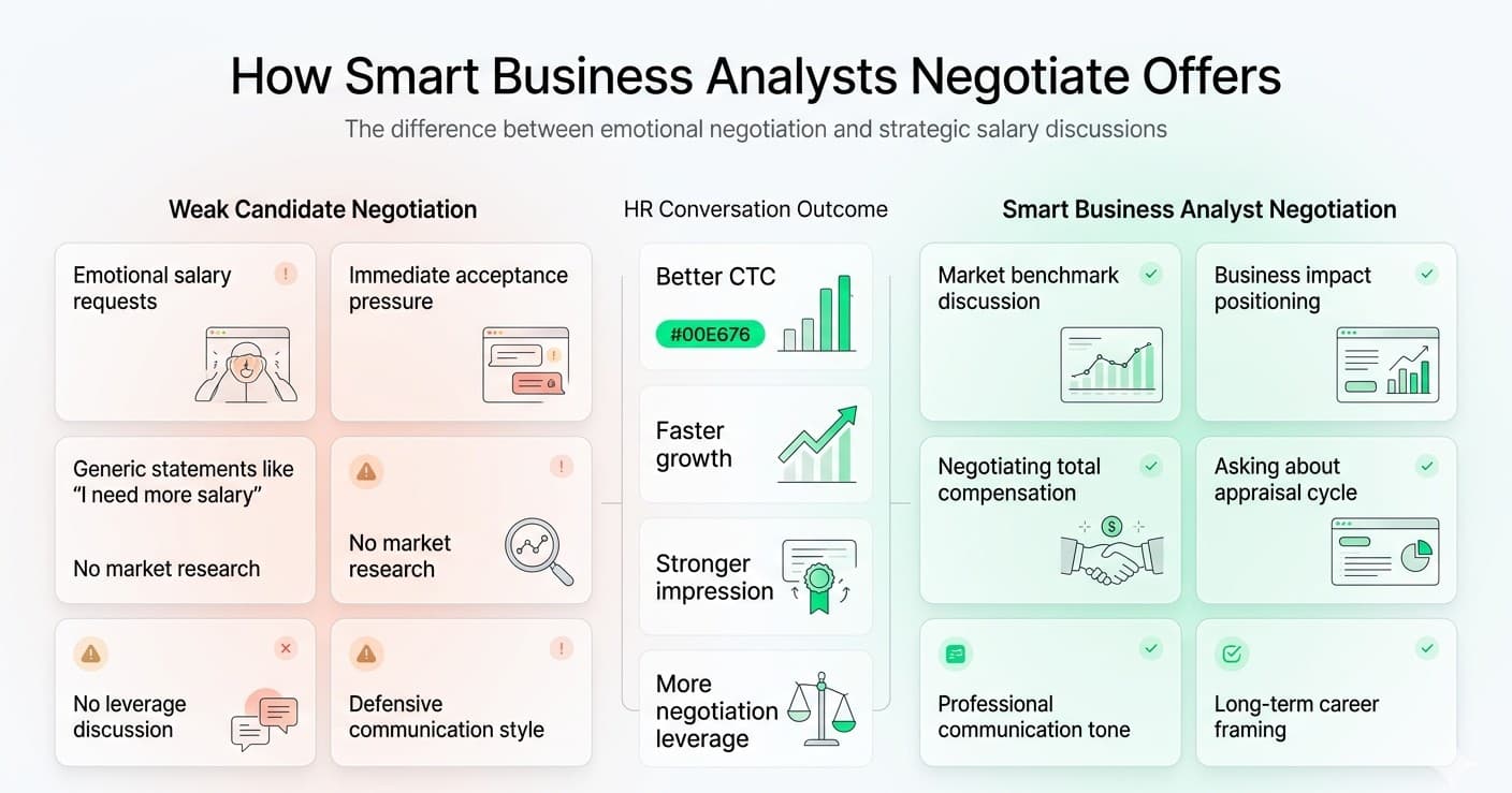 Weak candidate salary negotiation vs Strong candidate salary negotiation