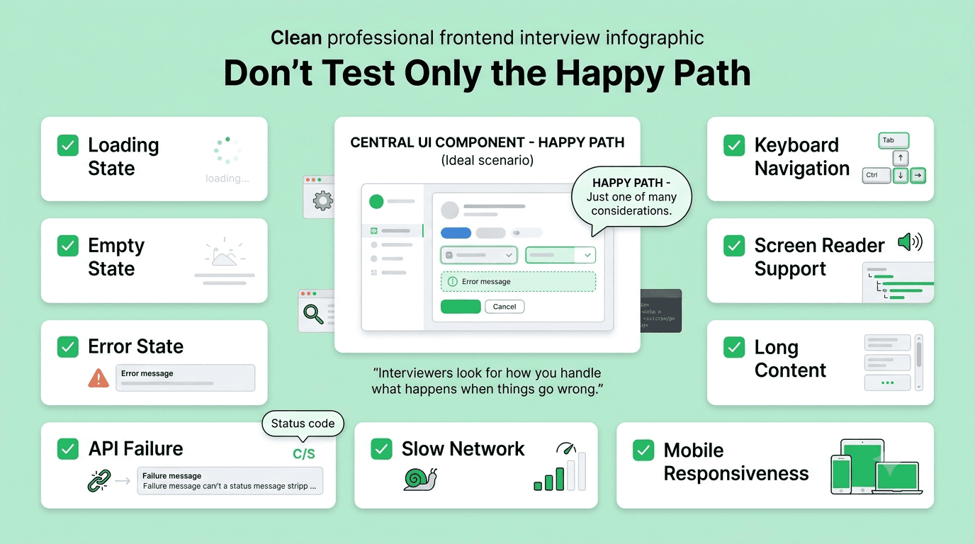Frontend developer interview framework decision making based on project requirements