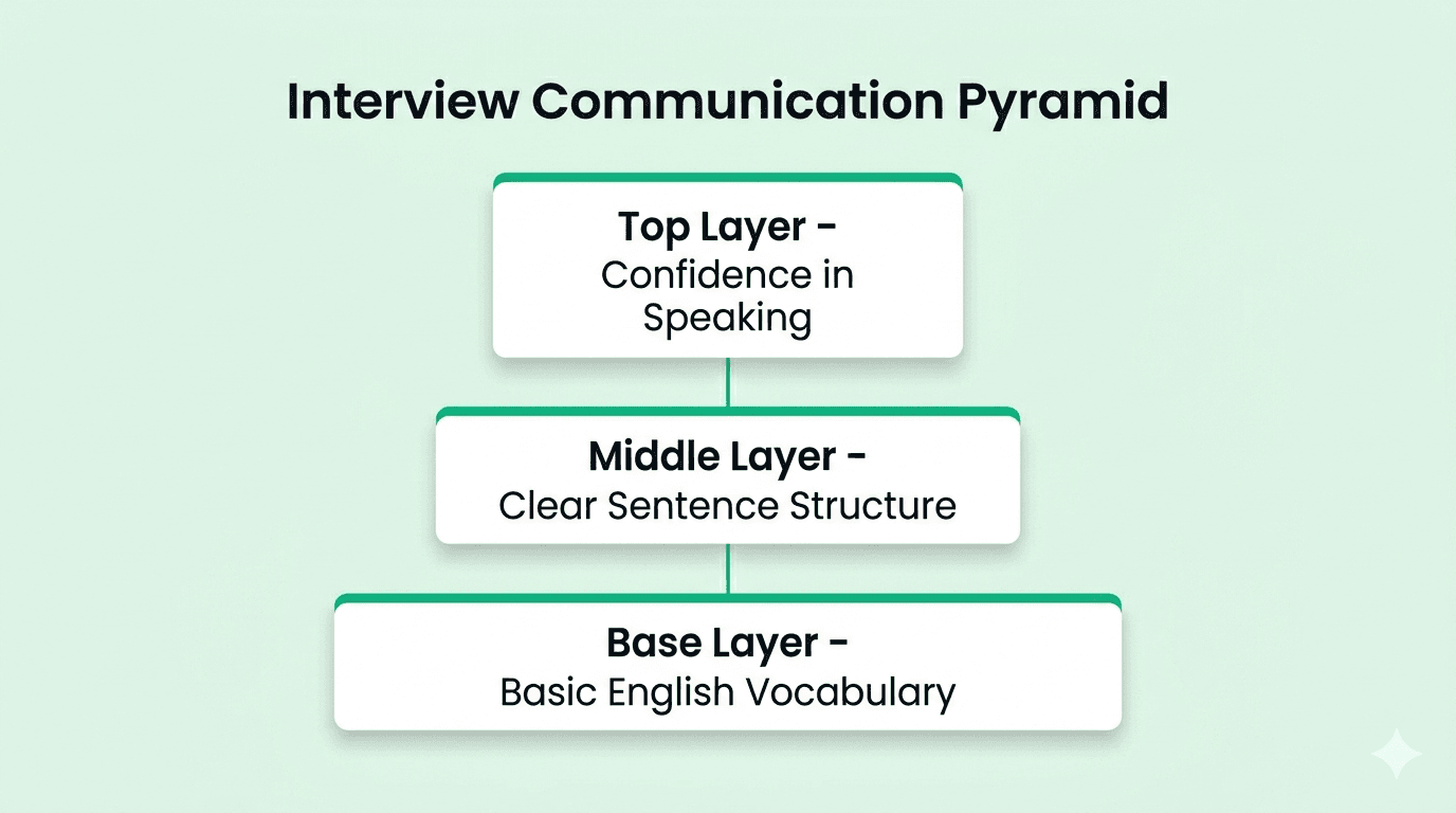 Interview communication pyramid