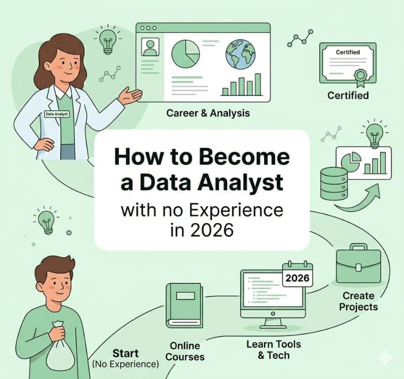 How to Become a Data Analyst with no Experience in 2026