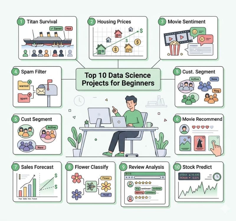 Top 10 Data Science Projects for Beginners