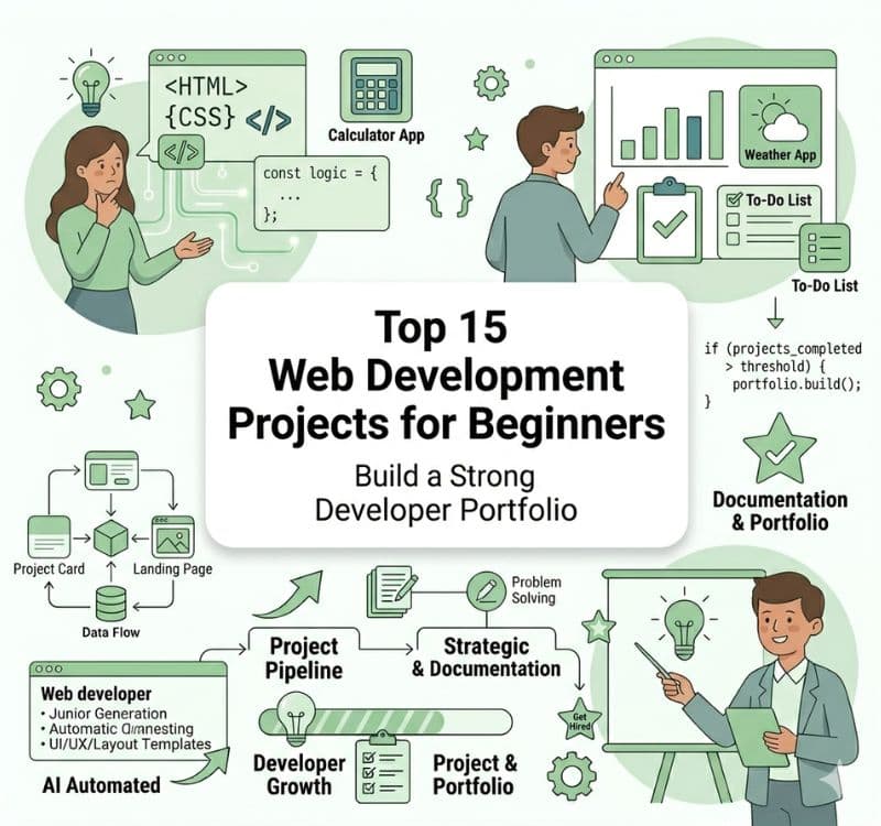 Top 15 Web Development Projects for Beginners