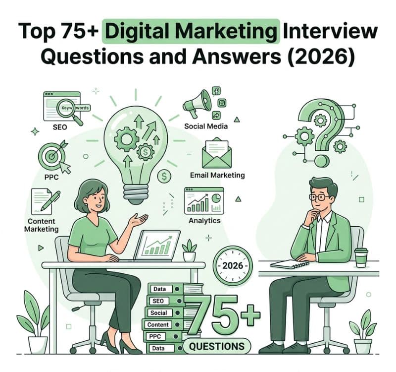 Top 75+ Digital Marketing Interview Questions and Answers (2026)