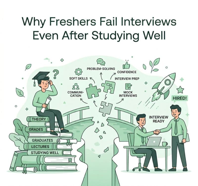 Why Freshers Fail Interviews Even After Studying Well